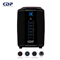 Ups Interactivo R-Upr1008I Con Avr 1000Va 500W 5 Usb 8 Salidas